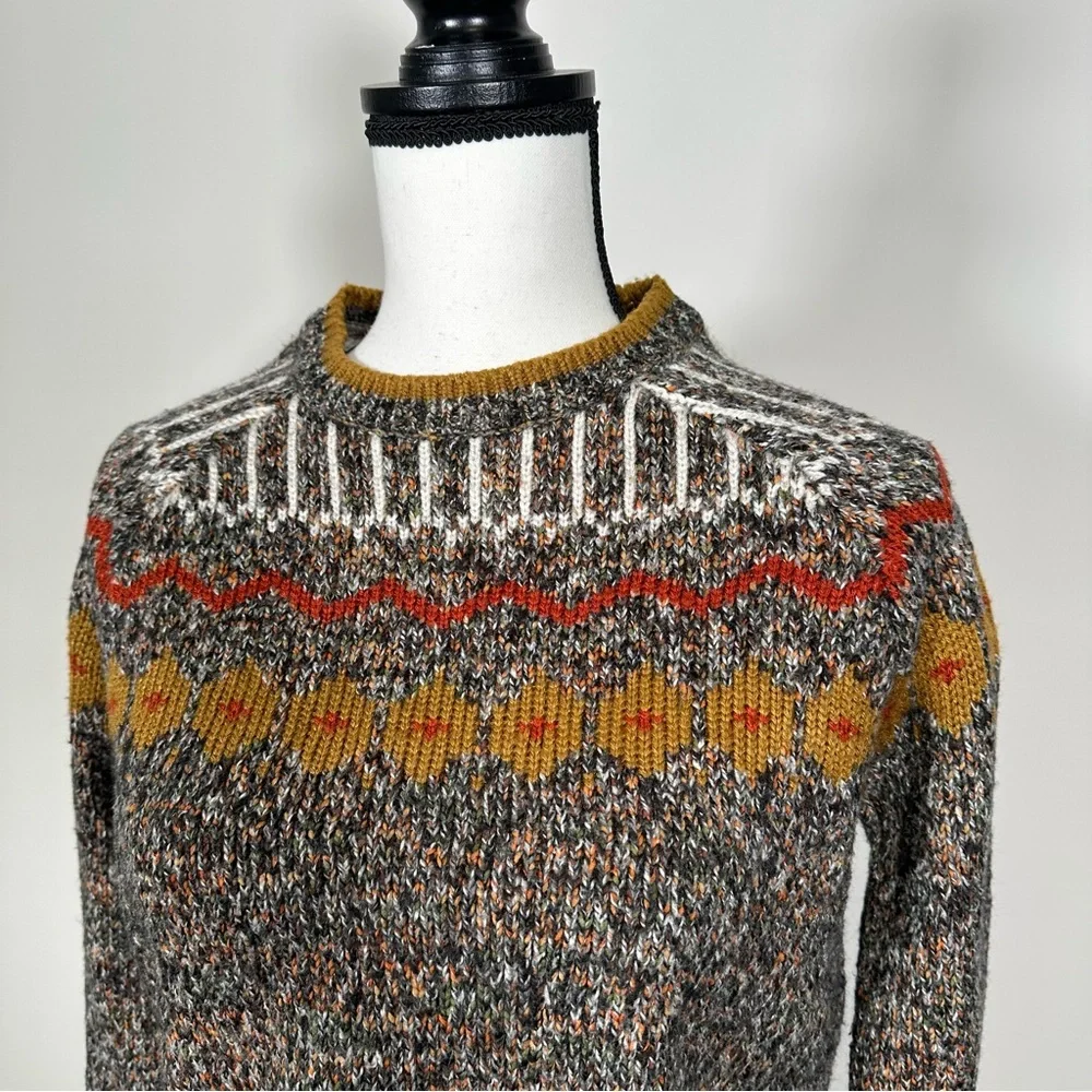 Zara Fairisle Multicolor Patterned Women's Sweater - Picture 4 of 7